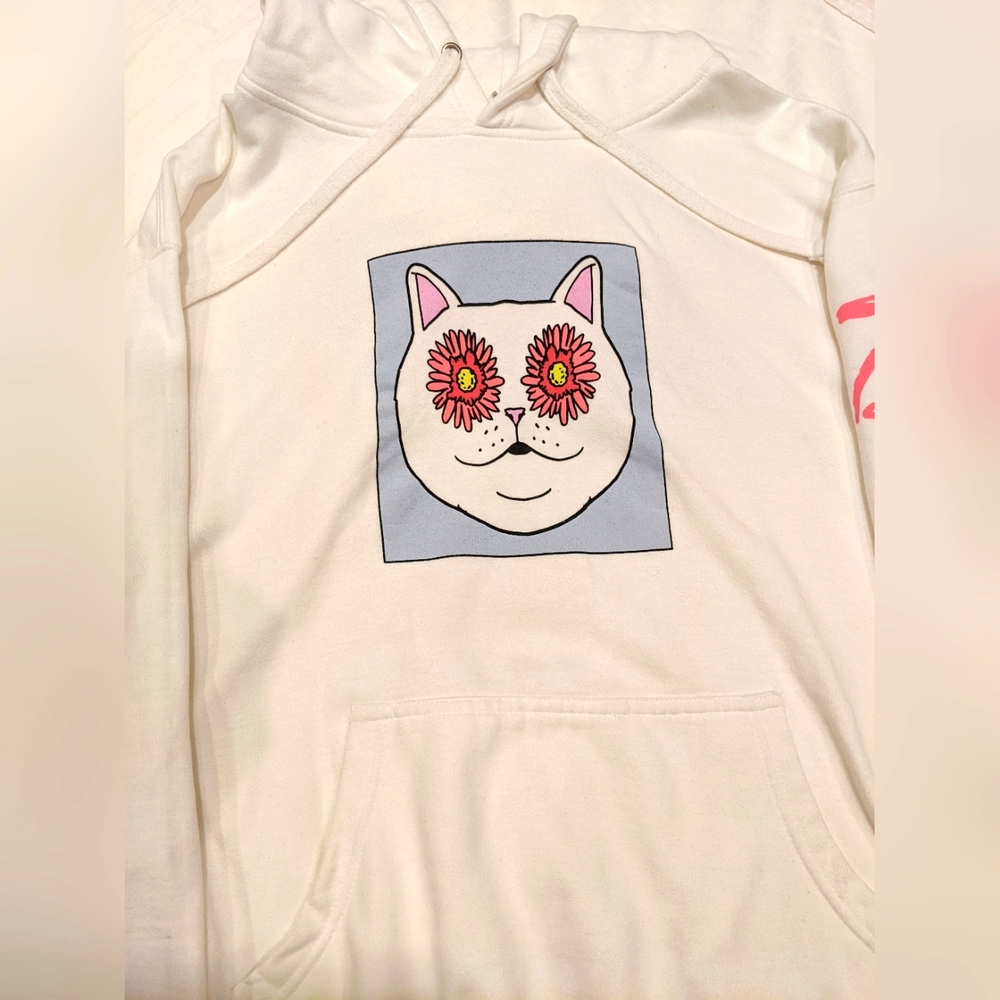 White Graphic Hoodie